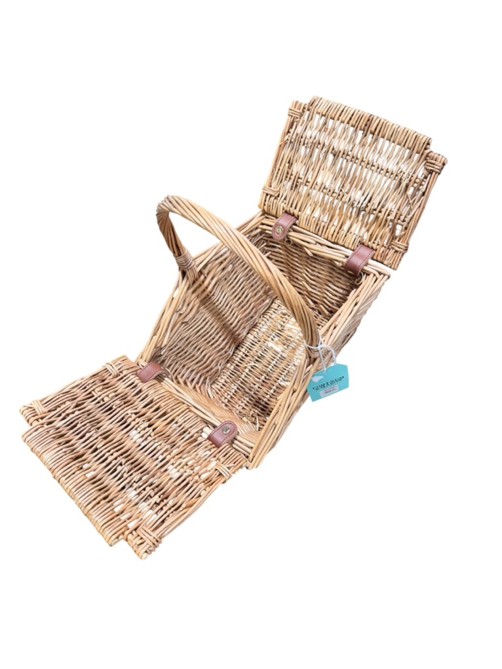 Fortnum & Mason Mini Huntsman Woven Basket - Picture 5 of 15